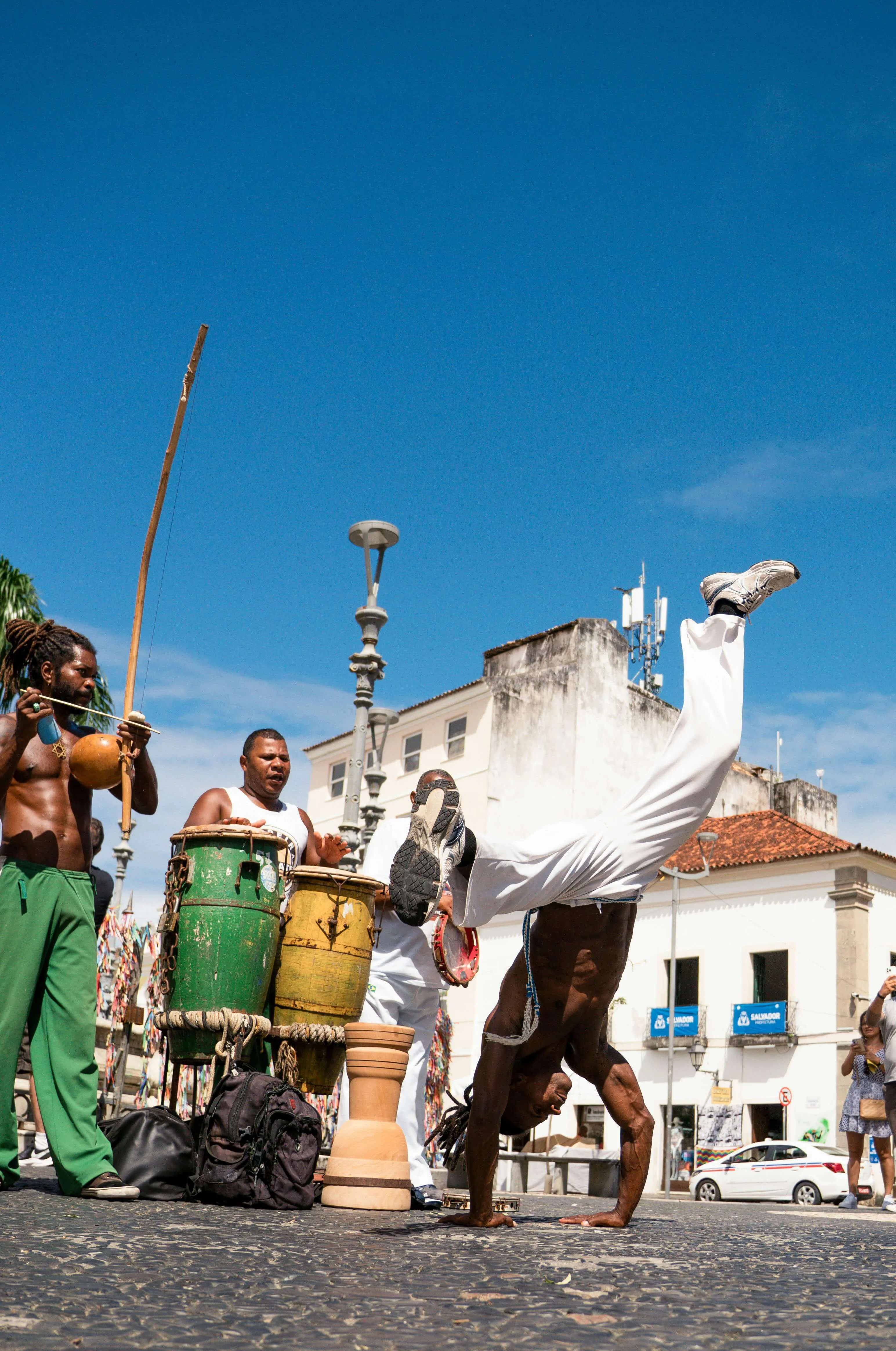 Apresentação de capoeira